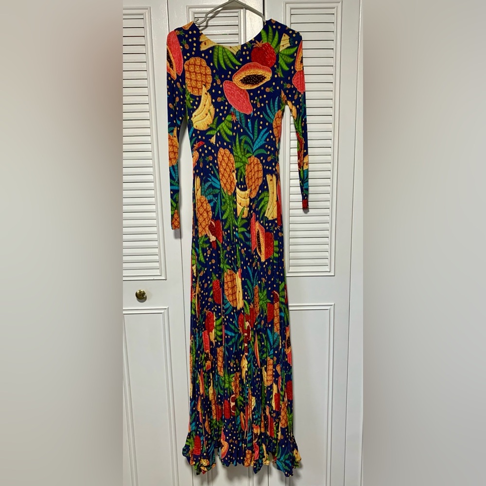 FARM Rio Colorful Pineapple Print Maxi Dress
